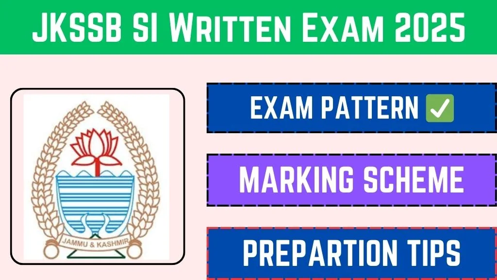 JKSSB SI Written Exam 2025