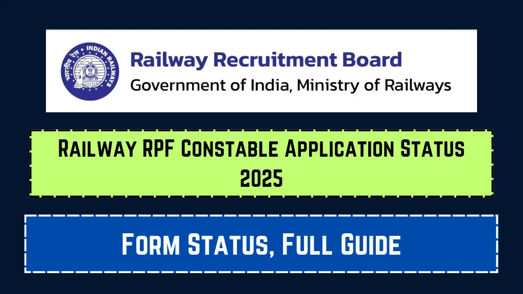 RPF Constable Application Status 2025
