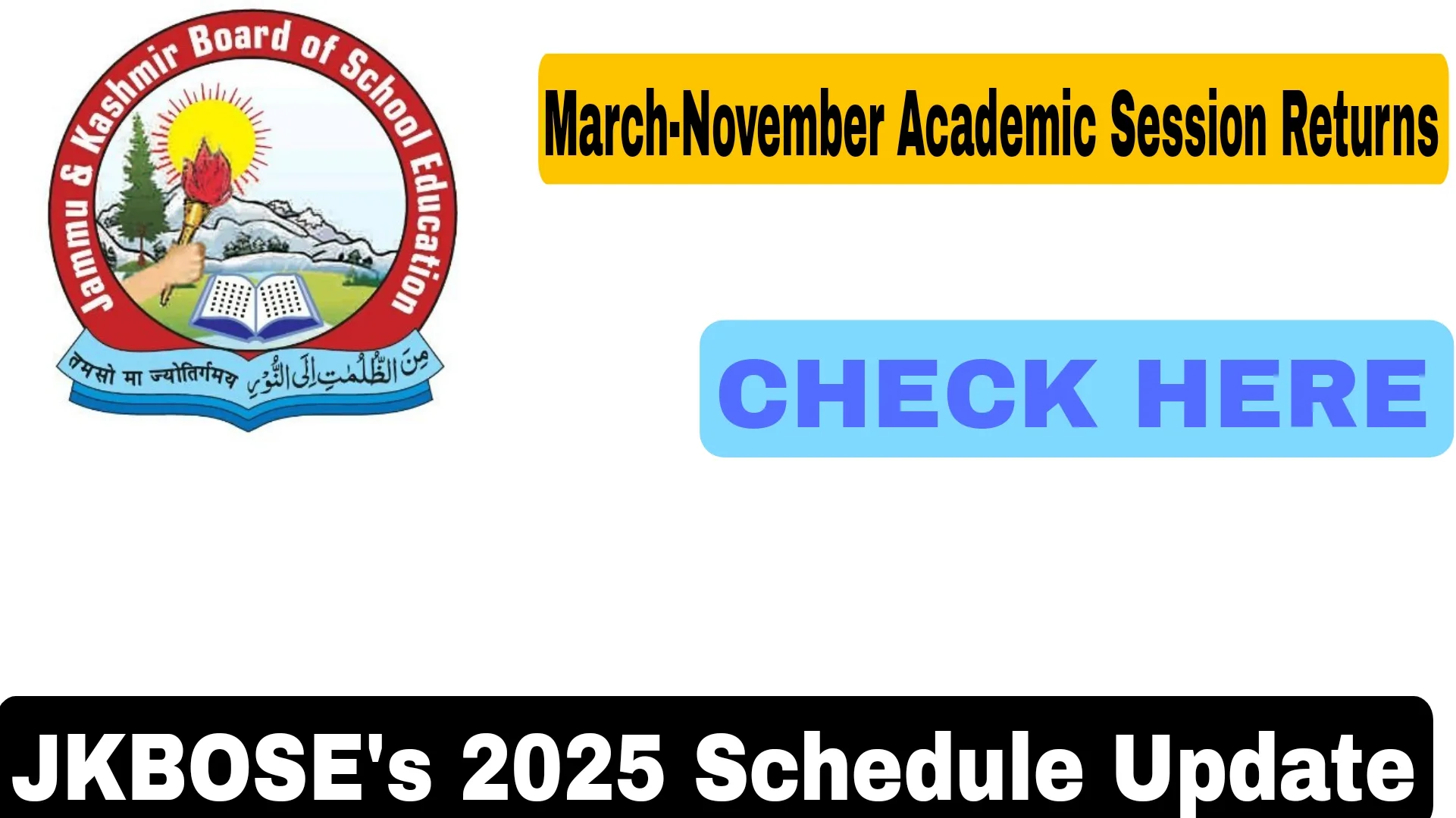JKBOSE's 2025 Schedule Update
