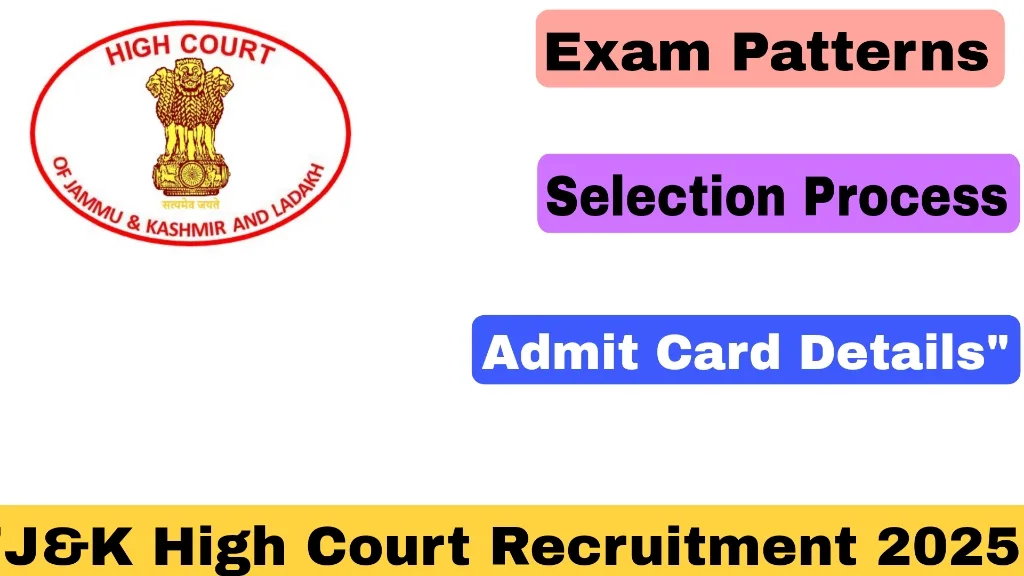 "J&K High Court Recruitment 2025